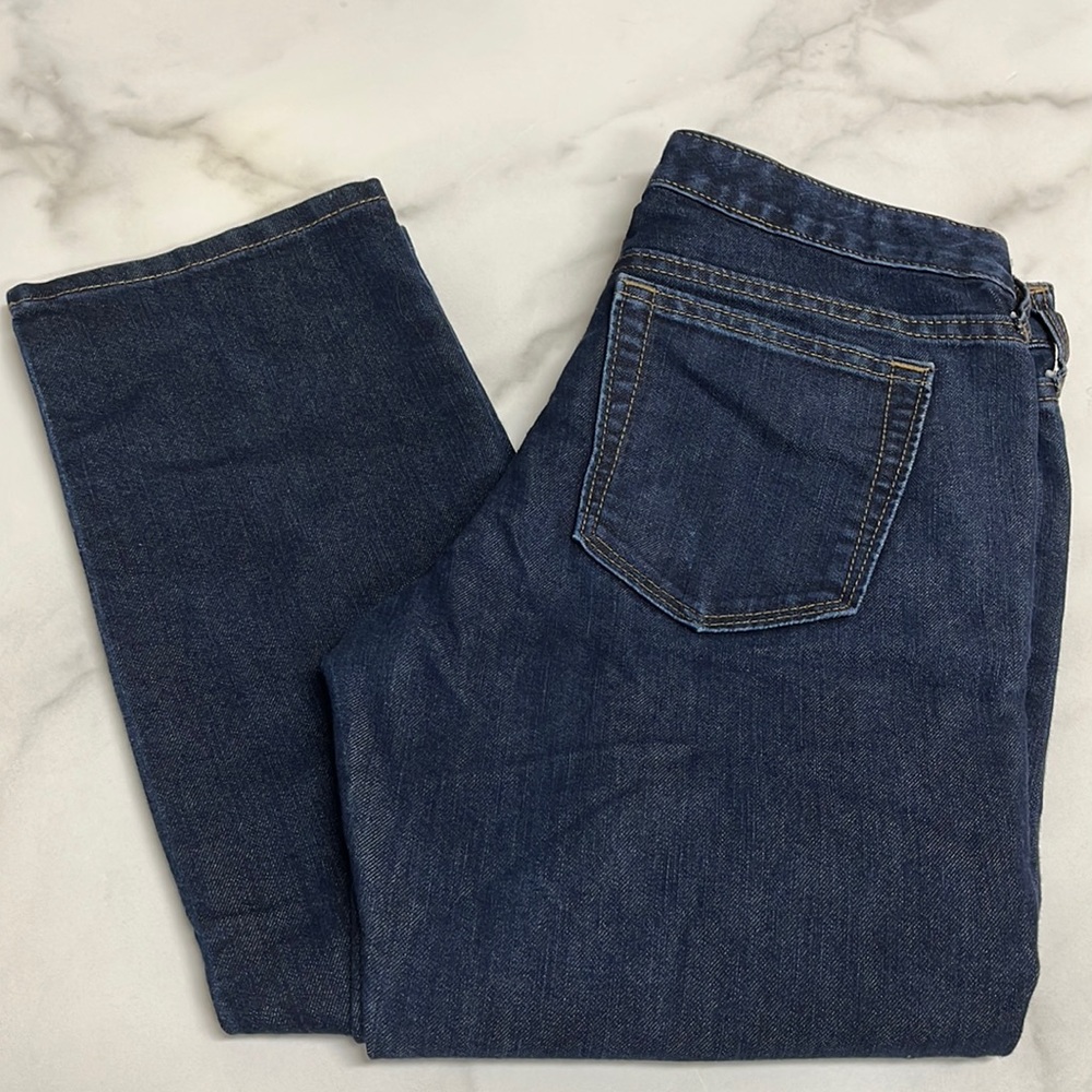 Banana Republic Dark Wash Straight Leg Stretch Low Rise Jeans 26/2